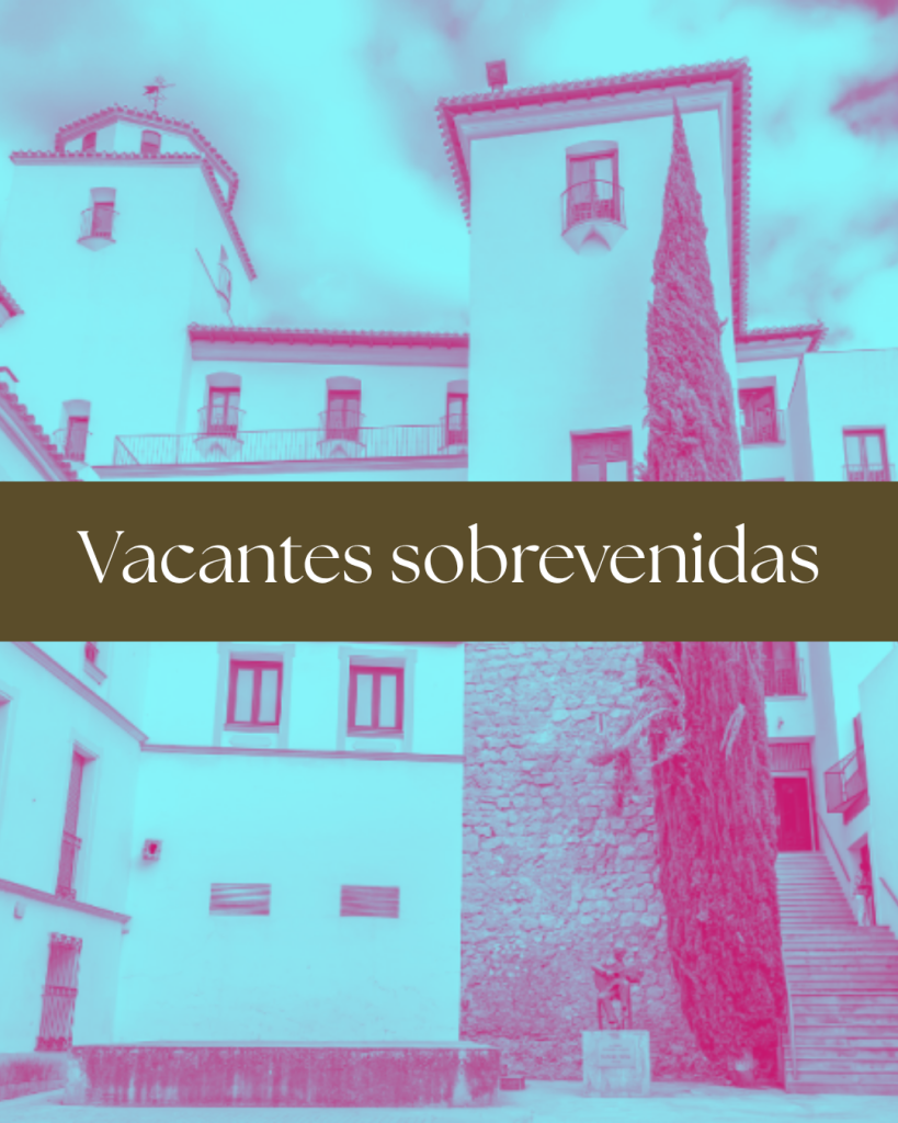 Distribución horaria de vacantes sobrevenidas 2025-26